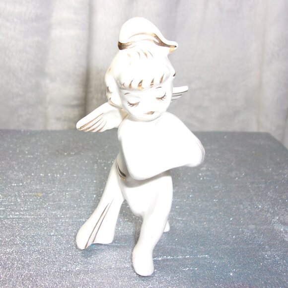 HXS-49 VINTAGE 1957 HOLT HOWARD CERAMIC ANGEL FIGURE CANDLE CLIMBER - Picture 3 of 11